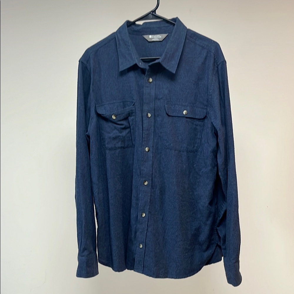 Mountain Warehouse Blue Flannel Button-Up Shirt
